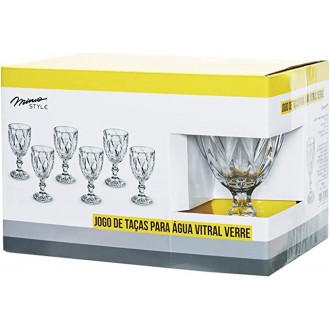 JG 6TACAS AGUA CLEAR VITRAL VERRE  TC14853 5094